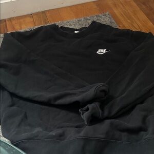 Nike Men's Classic Black Crewneck Sweater